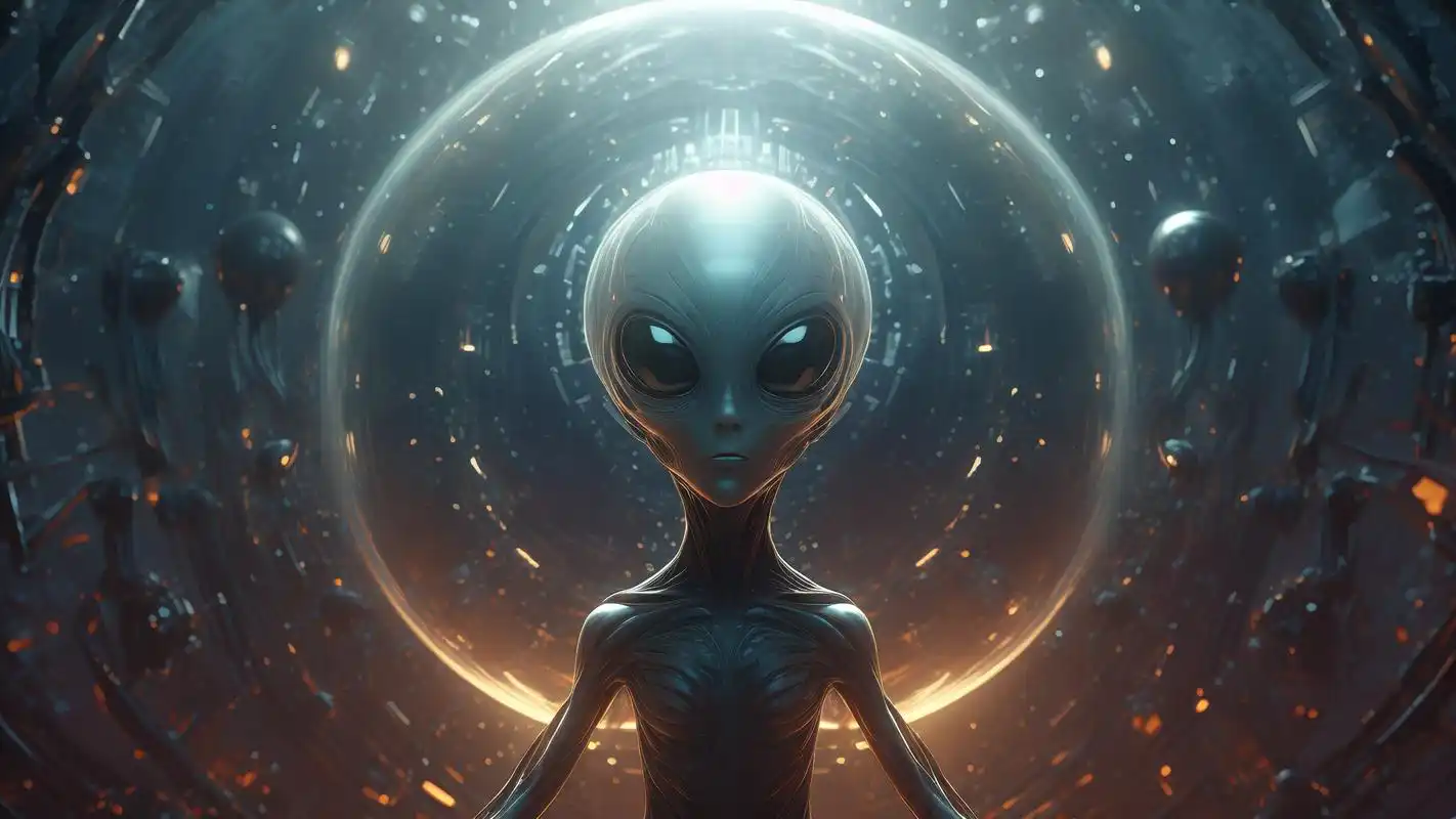 ComicWalker 银河散步主视觉：藏青太空中的行星轨道与星图